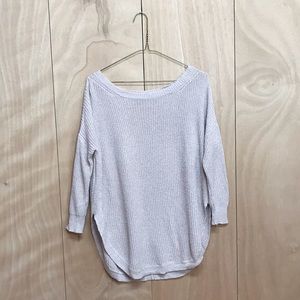 Express Blush Lightweight 3/4 Sleeve Sweater